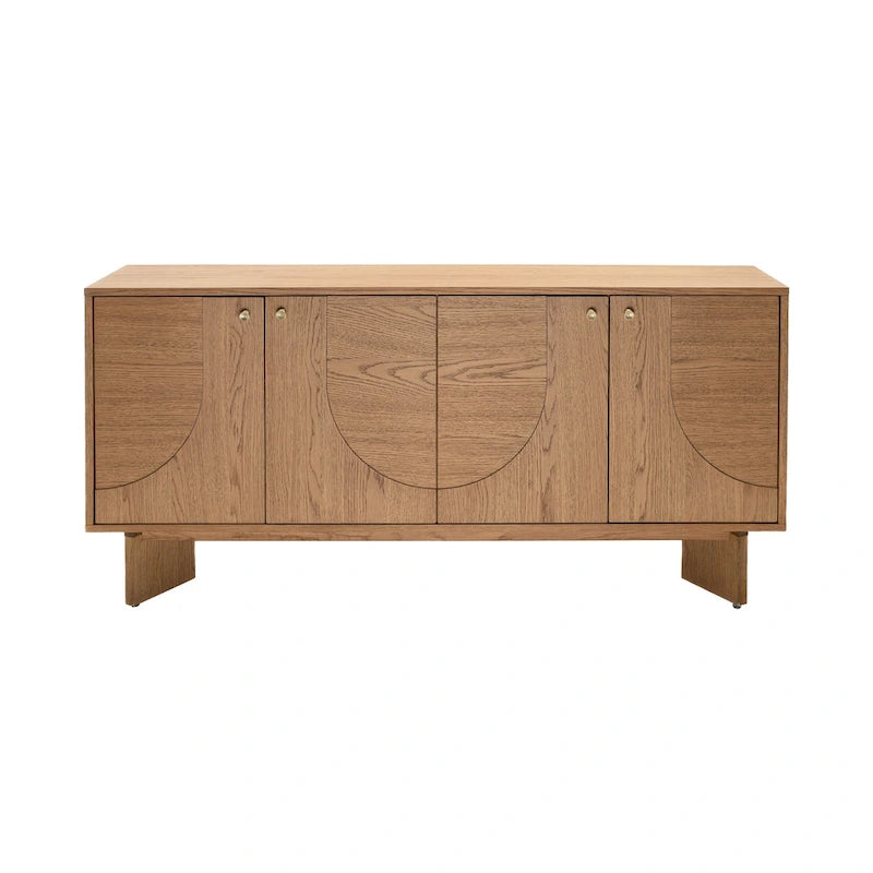 Bahut moderne en chêne avec rangements et console de buffet