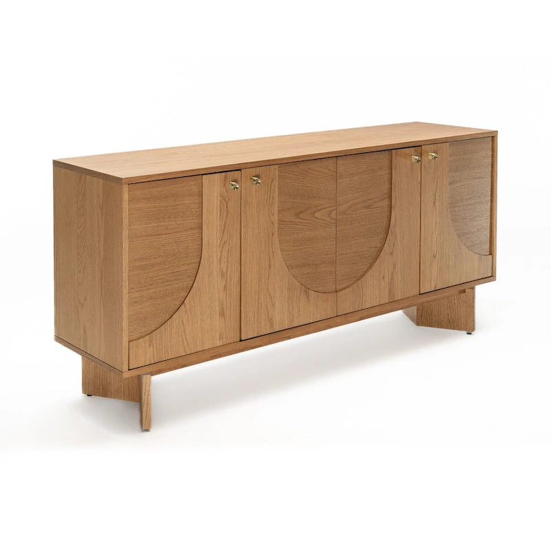 Bahut moderne en chêne avec rangements et console de buffet