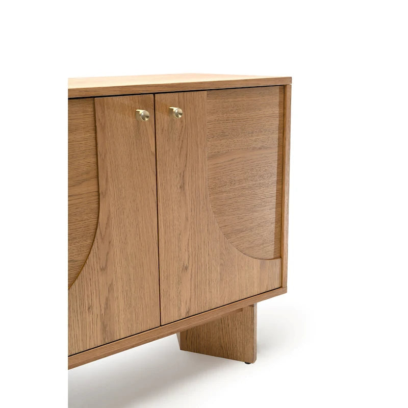 Bahut moderne en chêne avec rangements et console de buffet
