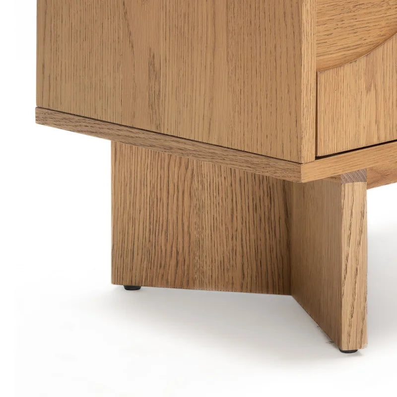 Bahut moderne en chêne avec rangements et console de buffet