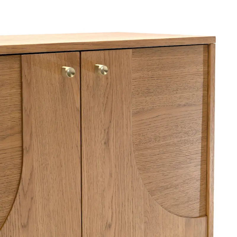 Bahut moderne en chêne avec rangements et console de buffet
