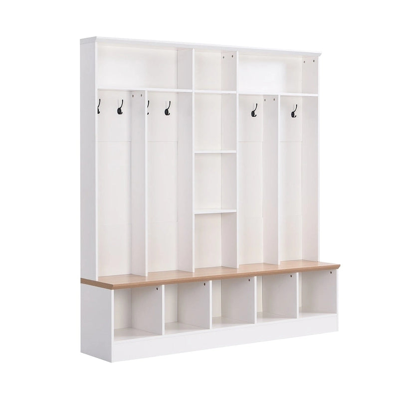 Arbre de Hall large avec banc de rangement