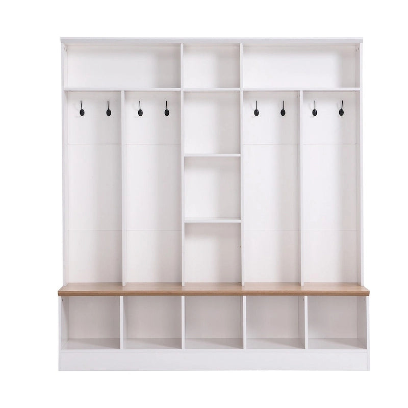 Arbre de Hall large avec banc de rangement
