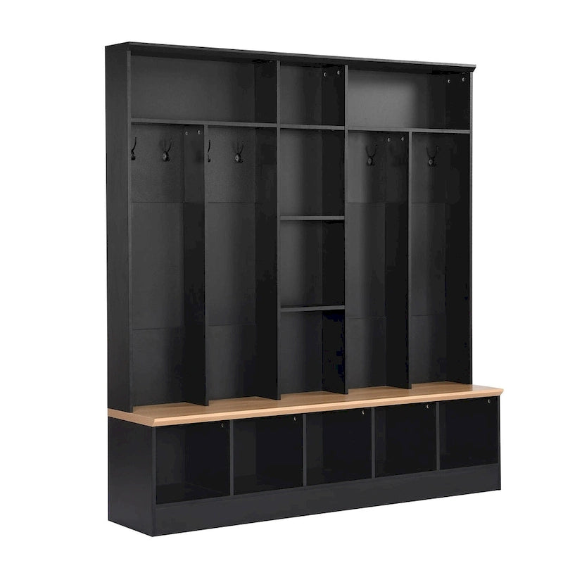 Arbre de Hall large avec banc de rangement