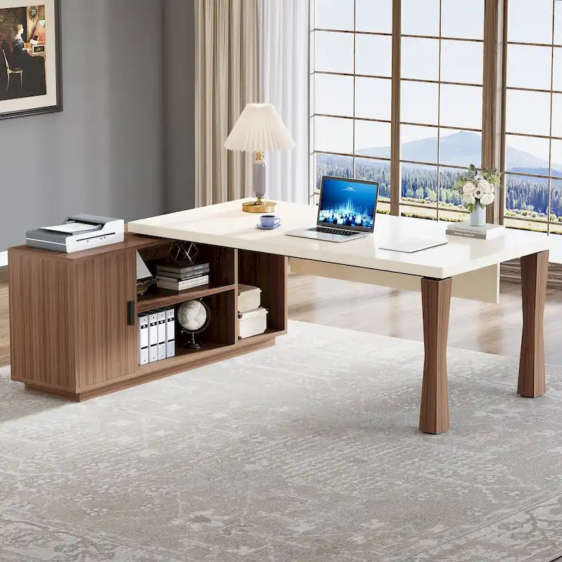 Bureau de direction, bureau en L, grand bureau