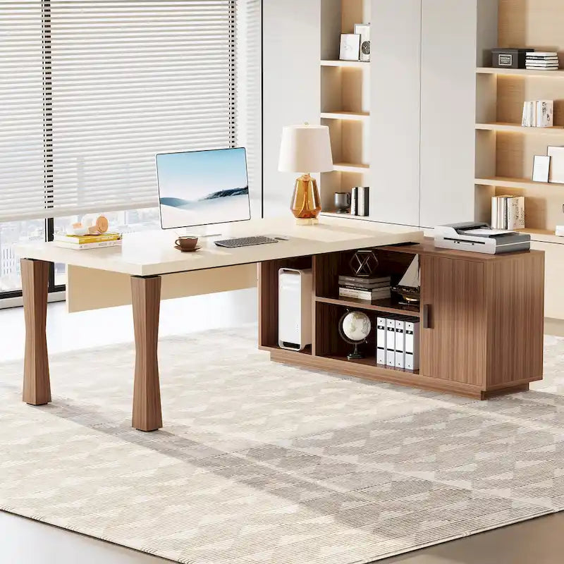 Bureau de direction, bureau en L, grand bureau