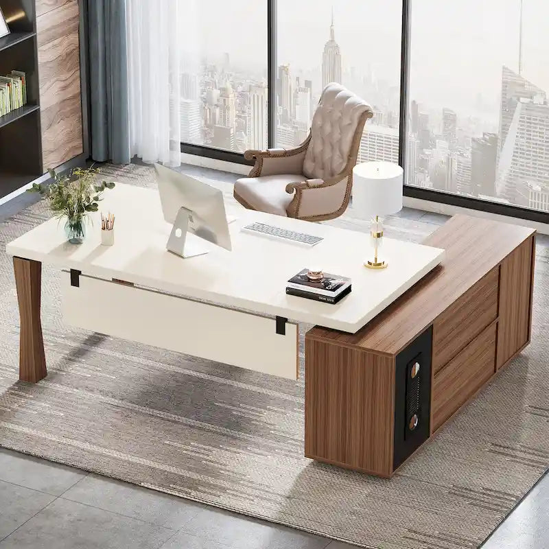 Bureau de direction, bureau en L, grand bureau