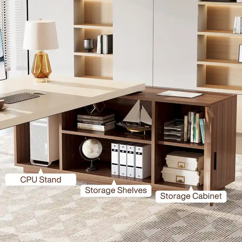 Bureau de direction, bureau en L, grand bureau