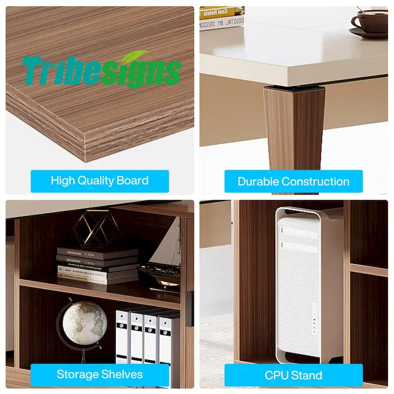 Bureau de direction, bureau en L, grand bureau